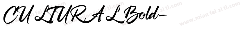 CULTURAL Bold字体转换